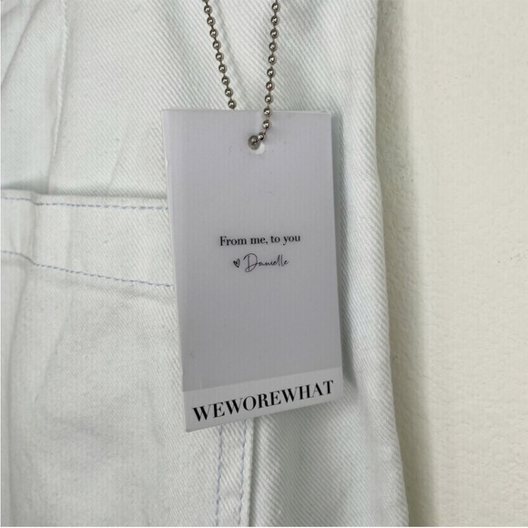 WeWoreWhat NWT Utility High Waist Wide Leg Jeans size 31 - Picture 6 of 15